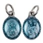Médaille scapulaire en résine bleue, double face – 2 tailles