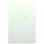 Bloc-notes blanc avec symbole H. 14 x 9 cm.