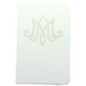 Bloc-notes blanc avec symbole H. 14 x 9 cm.