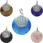Pendentif avec fleur de vie, différentes pierres