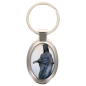 Porte-clés en métal de couleur argenté de forme ovale H. 4.3 cm. Livré en boite cadeaux. Existe avec différents Saints.