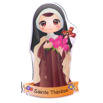 Magnet enfantin en resine souple , H. 8 cm. Plusieurs saints.