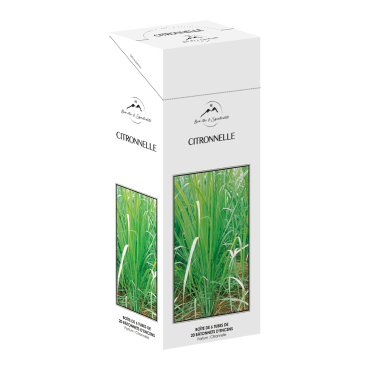 Boite de 6 tubes de 20 batonnets d´encens, parfume aux huiles essentielles.