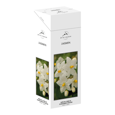 Boite de 6 tubes de 20 batonnets d´encens, parfume aux huiles essentielles.