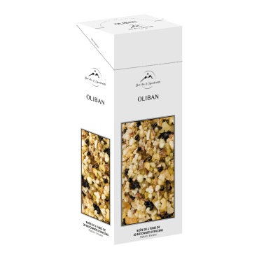 Boite de 6 tubes de 20 batonnets d´encens, parfume aux huiles essentielles.