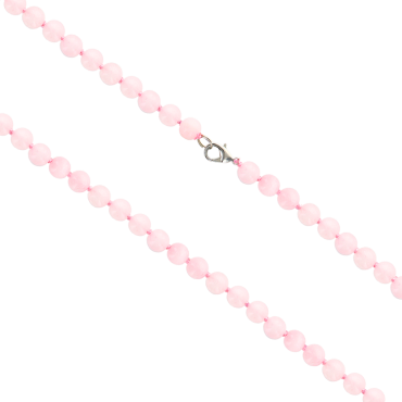 Collier en pierre Ø 8 mm avec fermoir, longueur 45 cm. Differentes pierres.