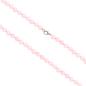 Collier en pierre Ø 8 mm avec fermoir, longueur 45 cm. Differentes pierres.