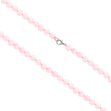 Collier en pierre Ø 8 mm avec fermoir, longueur 45 cm. Differentes pierres.