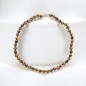 Collier en pierre Ø 8 mm avec fermoir, longueur 45 cm. Differentes pierres.