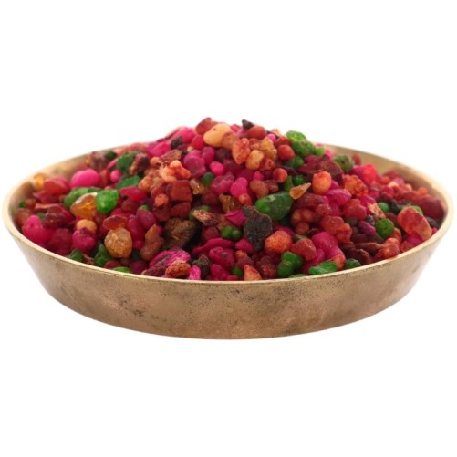 Encens en grains, présenté en sachet de 1 kg. Couleur or
