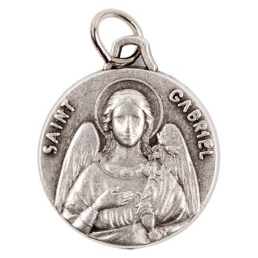 Médaille moulée ou frappée en métal couleur argentée Ø 1.8 cm. Plusieurs saints.