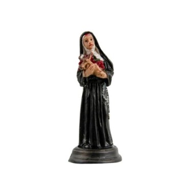 Statue en resine peinte a la main de sainte Rita. Plusieurs tailles.