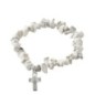Bracelet sur elastique pour enfant, eclats de pierre 7mm. Differentes pierres.