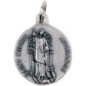 Médaille moulée ou frappée en métal couleur argentée Ø 1.8 cm. Saint Michel