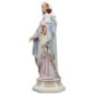Statue en polystone polychrome peinte a la main Vierge a l'enfant, avec représentation de la nativité a l'interieur H.29 cm