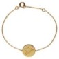 Bracelet pour enfant en plaqué or, médaille avec l'esprit Saint