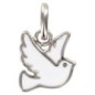 Pendentif colombe en argent 925 °/°° (0.97g) H. 1.4 cm. Livré en boite