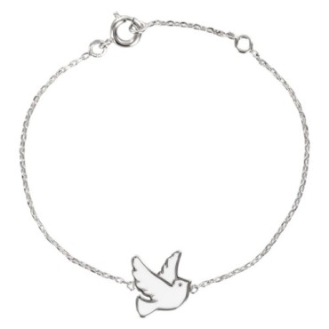 Bracelet en argent 925 -deg---deg--deg- -1-6 g- avec colombe