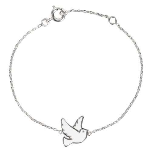 Bracelet en argent 925 -deg---deg--deg- -1-6 g- avec colombe