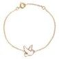 Bracelet en plaqué or avec colombe