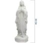 Statue fluorescente en résine de Notre Dame de Lourdes. Hauteur 30 cm.