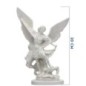 Statue fluorescente en résine de Saint Michel. Hauteur 20 cm.