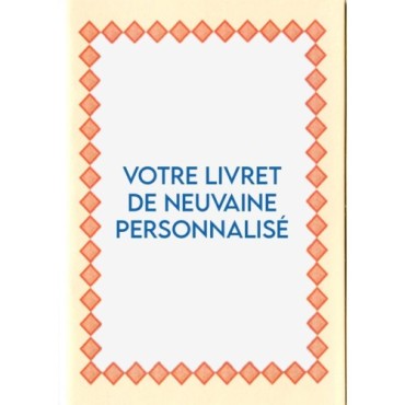 Livret de neuvaine avec historique, prière, neuvaine H.15 x10 cm, nombreux saints.