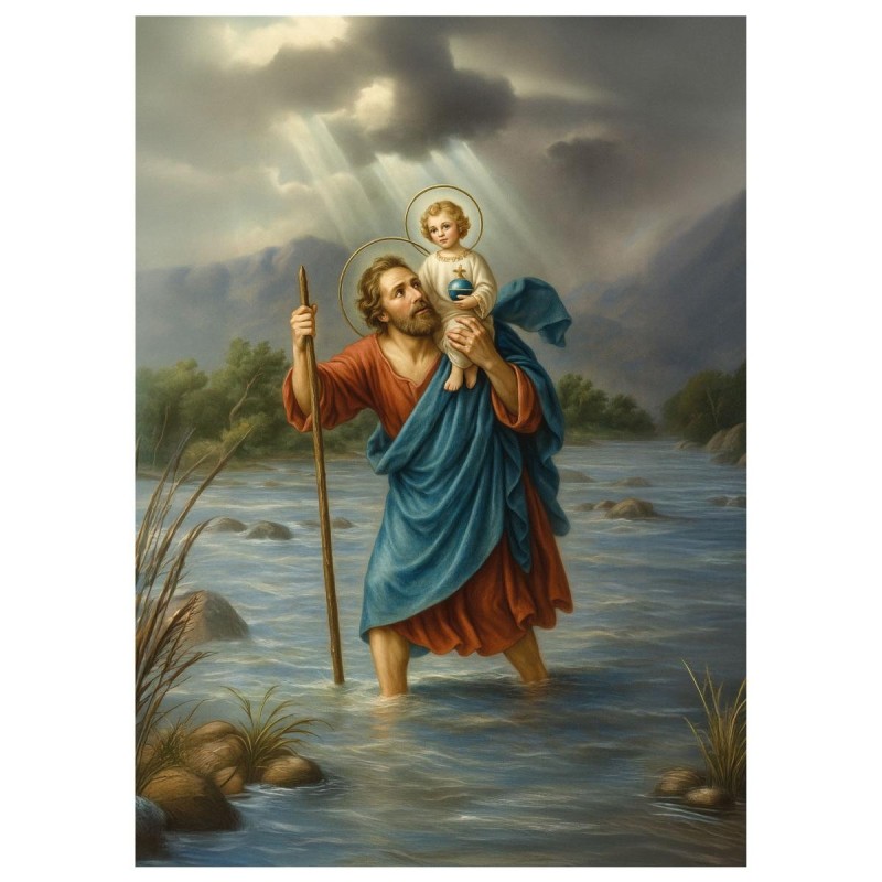 Poster image papier (135 g) H.26 x 19 cm, plusieurs saints.