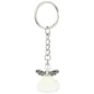 Porte-clé ange avec une robe coquille H. 3 cm..