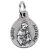 Médaille moulée en métal couleur argentée Ø 1.2 cm. Plusieurs Saints.