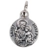 Médaille moulée en métal couleur argentée Ø 1.2 cm. Plusieurs Saints.