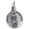 Médaille moulée en métal couleur argentée Ø 1.2 cm. Plusieurs Saints.