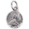Médaille moulée en métal couleur argentée Ø 1.2 cm. Plusieurs Saints.