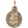Médaille moulée en métal couleur dorée Ø 1.2 cm, Plusieurs Saints.