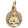 Médaille moulée en métal couleur dorée Ø 1.2 cm, Plusieurs Saints.