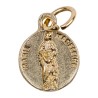 Médaille moulée en métal couleur dorée Ø 1.2 cm, Plusieurs Saints.