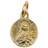 Médaille moulée en métal couleur dorée Ø 1.2 cm, Plusieurs Saints.