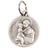 Médaille moulée ou frappée en métal couleur argentée Ø 1.5 cm. Plusieurs saints..
