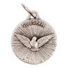 Médaille moulée ou frappée en métal couleur argentée Ø 1.5 cm. Plusieurs saints..