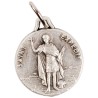 Médaille moulée ou frappée en métal couleur argentée Ø 1.5 cm. Plusieurs saints..