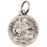 Médaille moulée ou frappée en métal couleur argentée Ø 1.5 cm. Plusieurs saints..