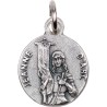 Médaille moulée ou frappée en métal couleur argentée Ø 1.5 cm. Plusieurs saints..