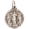 Médaille moulée ou frappée en métal couleur argentée Ø 1.5 cm. Plusieurs saints..
