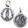 Médaille moulée ou frappée en métal couleur argentée Ø 1.5 cm. Plusieurs saints..