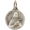 Médaille moulée ou frappée en métal couleur argentée Ø 1.5 cm. Plusieurs saints..