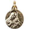 Médaille moulée en métal couleur dorée Ø 1.5 cm. Plusieurs saints.