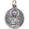 Medaille moulee ou frappee en metal couleur argentee Ø 1.8 cm. Plusieurs saints.