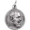 Medaille moulee ou frappee en metal couleur argentee Ø 1.8 cm. Plusieurs saints.