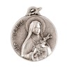 Medaille moulee ou frappee en metal couleur argentee Ø 1.8 cm. Plusieurs saints.