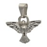 Médaille en métal du saint Esprit Ø 1 cm couleur argentée. LOT DE 12.